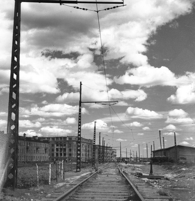 1949. Трамвайная линия от УАЗ