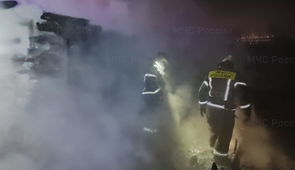 Пожар в деревне Монастырка