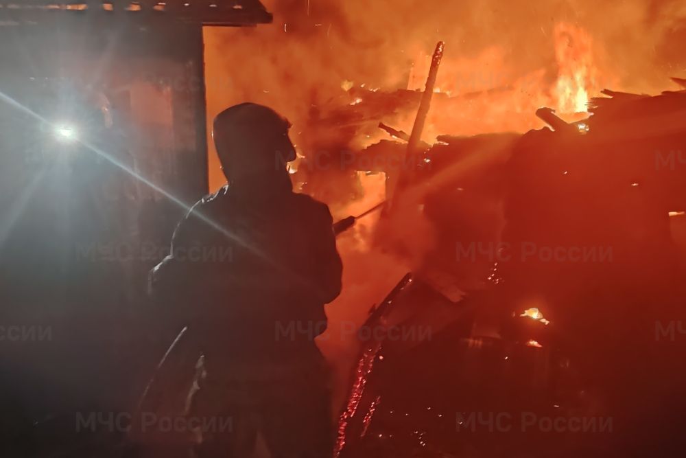 При пожаре в деревне Боевка пострадал человек