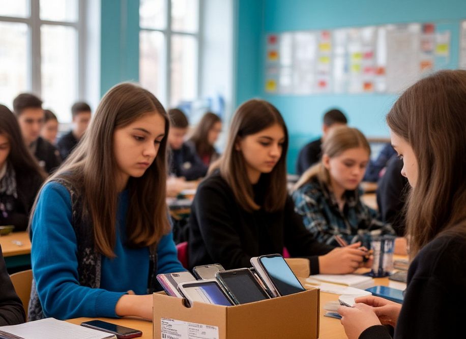 С 1 сентября использование смартфонов в школе на уроках будет запрещено