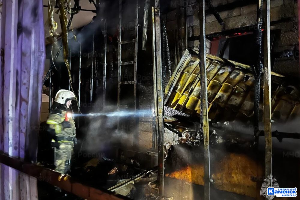 Пожар в Каменском муниципальном округе 