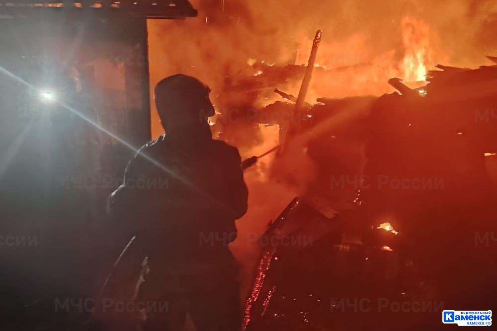 При пожаре в деревне Боевка пострадал человек