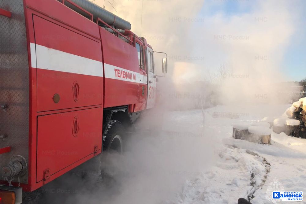 Пожар в Каменском муниципальном округе 